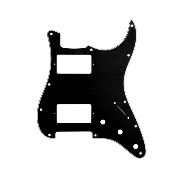 Allparts HH Pickguard (2x Humbucker) Pickguard for Stratocaster® - 3ply Black