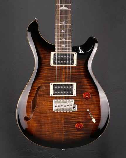 PRS SE Custom 22 Semi-Hollow - Black Gold Burst