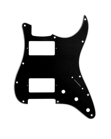 Allparts HH Pickguard (2x Humbucker) Pickguard for Stratocaster® - 3ply Black