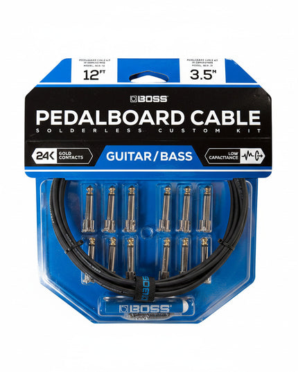 BOSS BCK-12 Solderless Pedalboard Cable Kit - 12ft / 3.5m