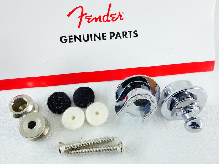 Fender Strap Locks & Buttons - Chrome