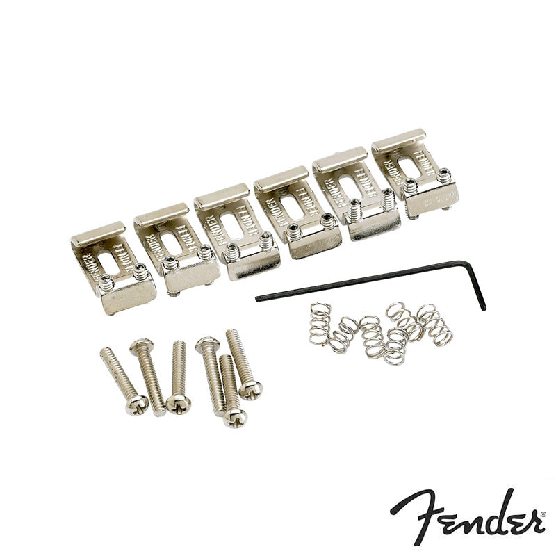 Fender American Vintage Stratocaster Bridge Saddles - Nickel Set of 6