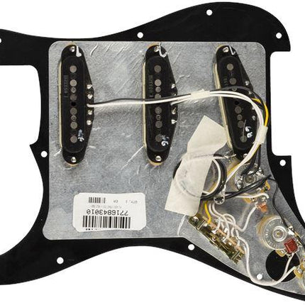 Pre-Wired Strat Pickguard, Vintage Noiseless SSS, Black 11 Hole PG - Guitar Station Melbourne, Australia