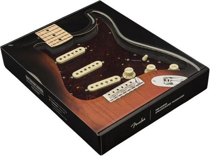 Pre-Wired Strat Pickguard, Vintage Noiseless SSS, Tortoise Shell 11 Hole PG - Guitar Station Melbourne, Australia
