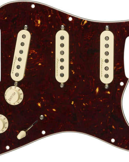 Pre-Wired Strat Pickguard, Vintage Noiseless SSS, Tortoise Shell 11 Hole PG - Guitar Station Melbourne, Australia