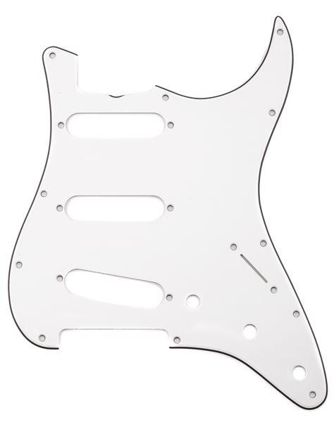 Pure Vintage Pickguard, '65 Stratocaster, 11-Hole Mount, Eggshell, 3-Ply - Guitar Station Melbourne, Australia
